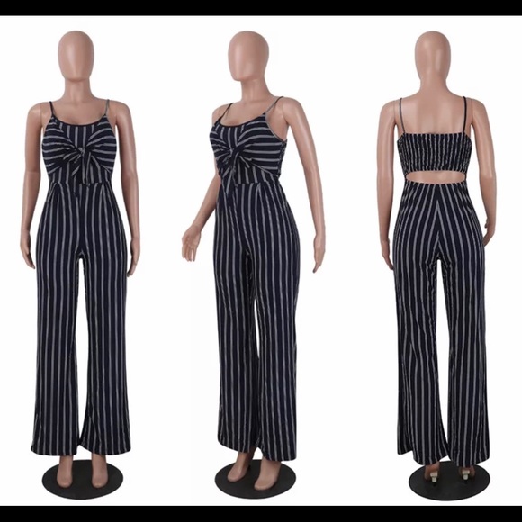 Women’s Navy Blue Romper - Picture 2 of 4